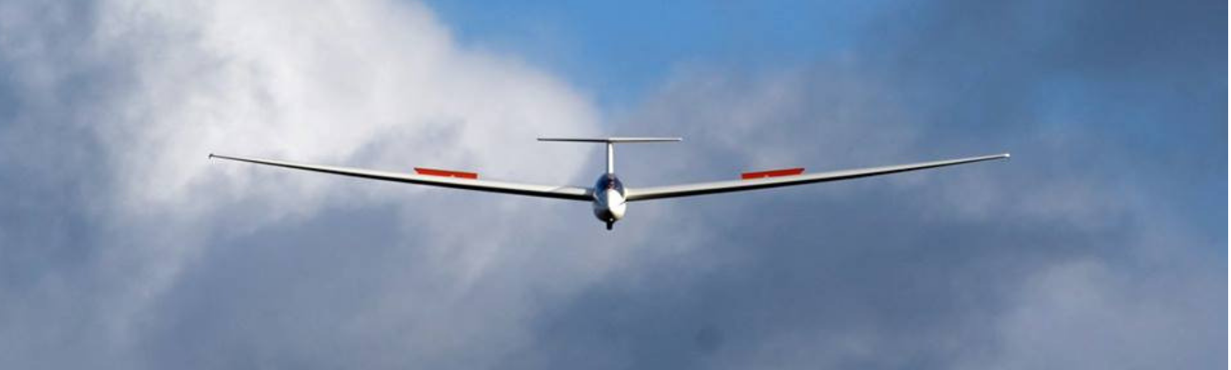 A glider lying in the sky