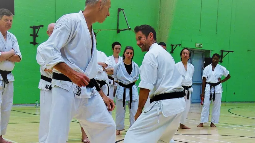Karate Do Shotokai session taking place